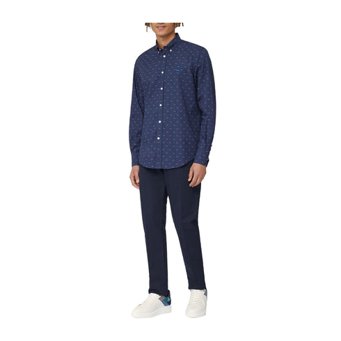 HARMONT & BLAINE Camicia casual Camicia Uomo motivo bassotto Blu vinaccia A24 - HARMONT & BLAINECRM001S08799 - 559 - M - Francavilla Moda